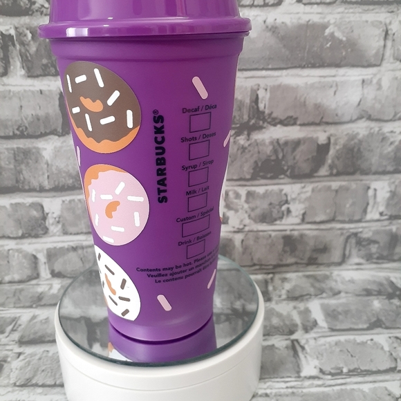 Donut Worry Be Happy SB Reusable Hot Cup - Picture 4 of 6